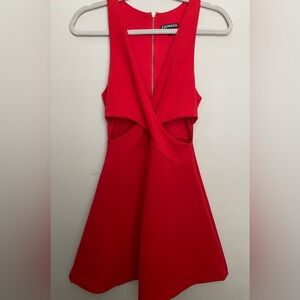 Red Mini A-Line Dress